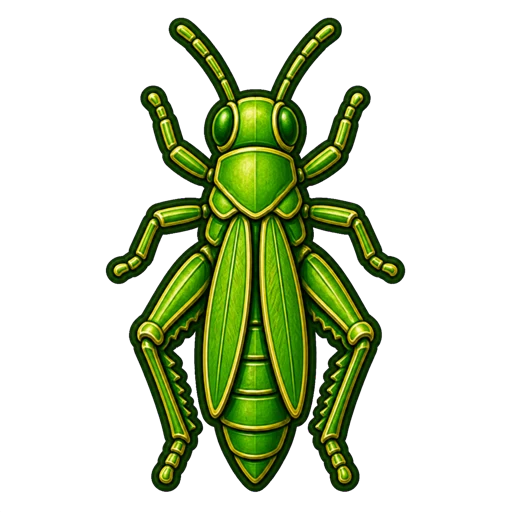 Green Grasshopper insect